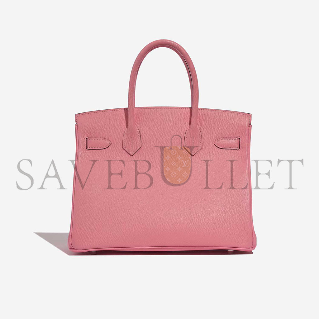H**mes master birkin 30 espom lipstick powder silver buckle bag h028369cc36 (30*23*15cm)